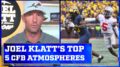 Joel Klatt talks about his favorite college football atmospheres & more!