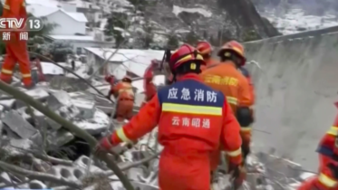 Chinese state media say 20 people dead and 24 missing after landslide